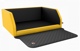 Postel pro psa do kufru Travelmat (na míru) Barva: Yellowblack plus