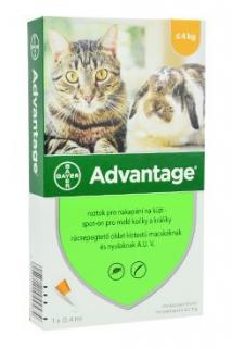 Advantage pro malé kočky a králíky (do 4kg) Varianta: 40mg