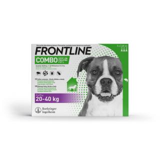 FRONTLINE COMBO spot-on pro psy Varianta: L 20-40kg) 3x2,68ml