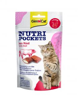 Gimcat Nutri Pockets s hovězím 60g