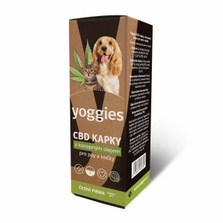 Yoggies CBD kapky 3,2 % pro psy a kočky Velikost: 10ml