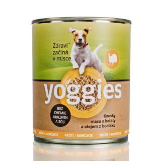 Yoggies krůtí konzerva s batáty a bodlákovým olejem Velikost: 800g