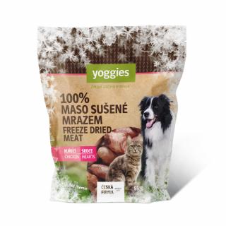 Yoggies mrazem sušené (lyofilizované) kuřecí srdce 85g