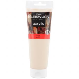 Akrylová barva Van Bleiswijck - TĚLOVÁ  (peach pastel 250ml)