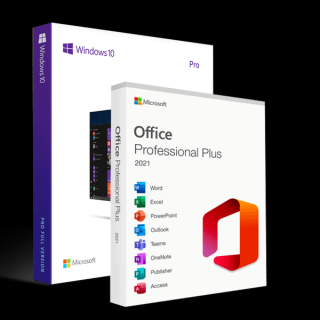 Microsoft Windows 10 Pro + Office 2021 Professional