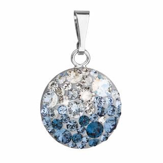 Stříbrný přívěsek Swarovski krystaly Barva: Ice blue