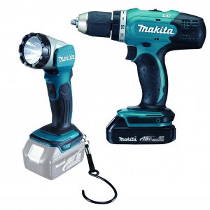 Makita DDF453SYEL Aku vrtací šroubovák se svítilnou Li-ion LXT 18V/1,5Ah