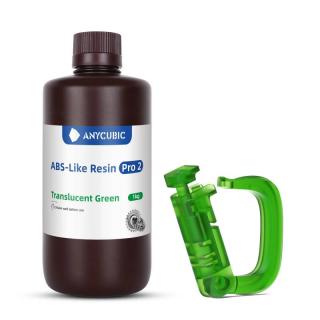 Anycubic ABS-LIKE resin PRO 2 průsvitný zelený 1 kg (translucent green pryskyřice) 365 - 405 nm pro LCD DLP tiskárny