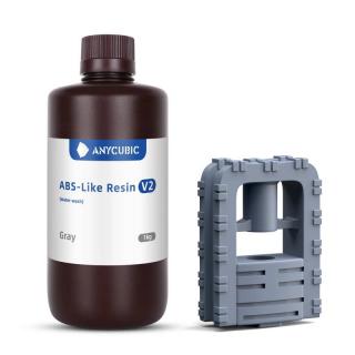 Anycubic ABS-LIKE resin V2 1 kg šedý (šedá pryskyřice) 365 - 405 nm pro LCD DLP tiskárny, vodou omyvatelný gray