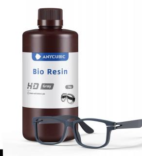 Anycubic BIO resin HD šedý 1 kg (šedá pryskyřice) 365 - 405 nm pro LCD DLP tiskárny HD gray