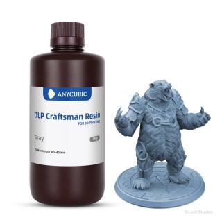 Anycubic DLP CRAFTSMAN resin šedý 1 kg (šedá pryskyřice) 365 - 405 nm pro LCD DLP tiskárny gray