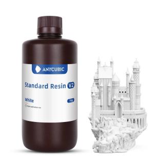 Anycubic STANDARD resin V2 1 kg bílý  (bílá pryskyřice) 365 - 405 nm pro LCD DLP tiskárny white