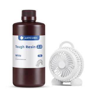 Anycubic TOUGH resin 20. 1 kg bílý (bílá pryskyřice) 365 - 405 nm pro LCD DLP tiskárny white