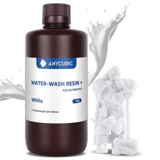 Anycubic WATER-WASH resin+ 1 kg bílý (bílá pryskyřice) 365 - 405 nm pro LCD DLP tiskárny, vodou omyvatelný white