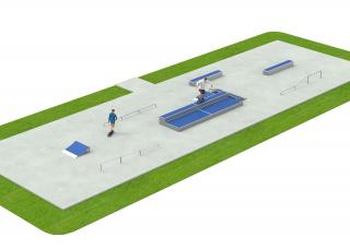 Modulární skatepark BENITO 270 m2