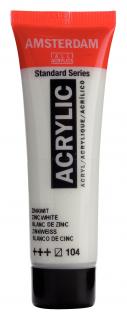 Akrylová barva Amsterdam Standard - 104 Zinc White Objem: 20 ml