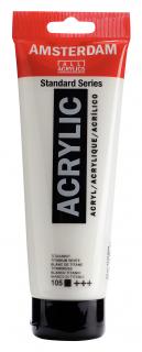 Akrylová barva Amsterdam Standard - 105 Titanium White Objem: 250 ml