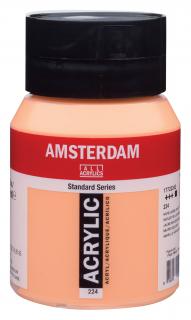 Akrylová barva Amsterdam Standard - 224 Naples Yellow Red Objem: 500 ml