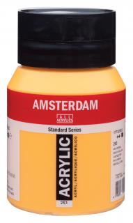 Akrylová barva Amsterdam Standard - 253 Gold Yellow Objem: 500 ml