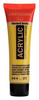 Akrylová barva Amsterdam Standard - 272 Transparent Yellow Medium Objem: 20 ml