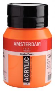 Akrylová barva Amsterdam Standard - 276 Azo Orange Objem: 500 ml