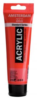 Akrylová barva Amsterdam Standard - 315 Pyrrole Red Objem: 120 ml