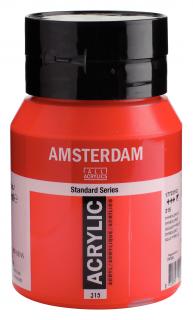 Akrylová barva Amsterdam Standard - 315 Pyrrole Red Objem: 500 ml