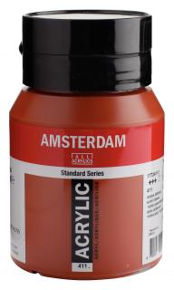 Akrylová barva Amsterdam Standard - 411 Burnt Sienna Objem: 500 ml