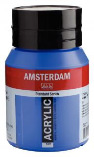 Akrylová barva Amsterdam Standard - 512 Cobalt Blue Ultramarine Objem: 500 ml