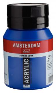 Akrylová barva Amsterdam Standard - 570 Phthalo Blue Objem: 500 ml