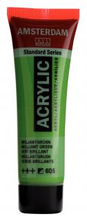 Akrylová barva Amsterdam Standard - 605 Brilliant Green Objem: 20 ml