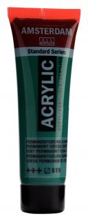 Akrylová barva Amsterdam Standard - 619 Permanent Green Deep Objem: 20 ml