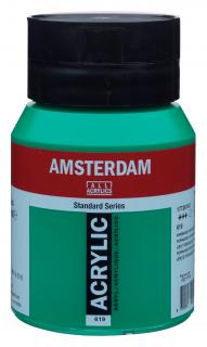 Akrylová barva Amsterdam Standard - 619 Permanent Green Deep Objem: 500 ml