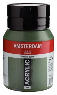 Akrylová barva Amsterdam Standard - 622 Olive Green Deep Objem: 500 ml