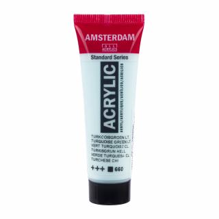 Akrylová barva Amsterdam Standard - 660 Turquoise Green Light Objem: 20 ml