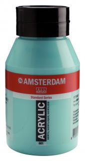 Akrylová barva Amsterdam Standard - 661 Turquoise Green Objem: 1000 ml