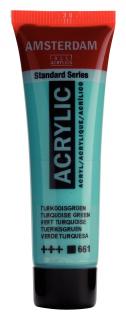 Akrylová barva Amsterdam Standard - 661 Turquoise Green Objem: 20 ml