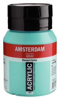 Akrylová barva Amsterdam Standard - 661 Turquoise Green Objem: 500 ml