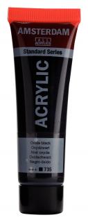 Akrylová barva Amsterdam Standard - 735 Oxide Black Objem: 20 ml