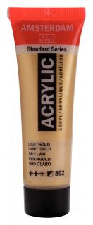 Akrylová barva Amsterdam Standard - 802 Light Gold Objem: 20 ml