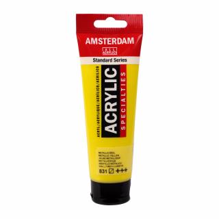 Akrylová barva Amsterdam Standard - 831 Metallic Yellow Objem: 120 ml