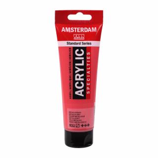 Akrylová barva Amsterdam Standard - 832 Metallic Red Objem: 120 ml