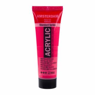 Akrylová barva Amsterdam Standard - 832 Metallic Red Objem: 20 ml