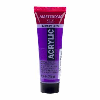 Akrylová barva Amsterdam Standard - 835 Metallic Violet Objem: 20 ml