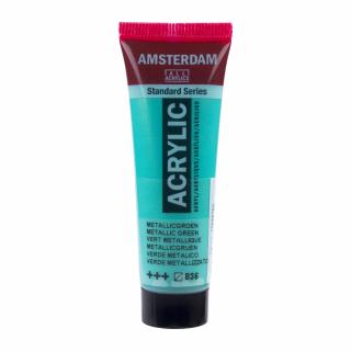 Akrylová barva Amsterdam Standard - 836 Metallic Green Objem: 20 ml