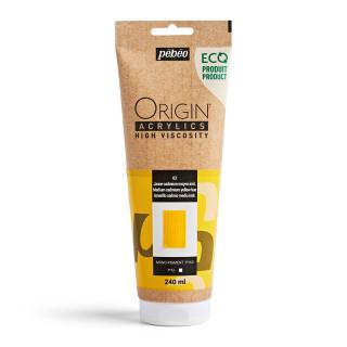 Akrylová barva Pébéo Origin Acrylics - 03 Medium Cadmium Yellow Hue Objem: 240 ml