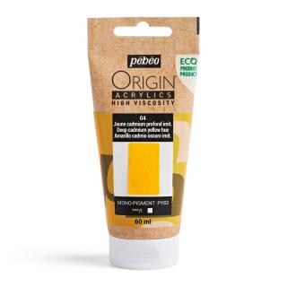 Akrylová barva Pébéo Origin Acrylics - 04 Deep Cadmium Yellow Hue Objem: 60 ml