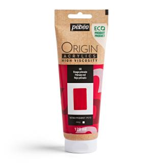 Akrylová barva Pébéo Origin Acrylics - 08 Primary Red Objem: 120 ml