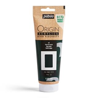 Akrylová barva Pébéo Origin Acrylics - 25 Sap Green Objem: 120 ml