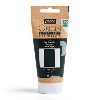 Akrylová barva Pébéo Origin Acrylics - 25 Sap Green Objem: 60 ml